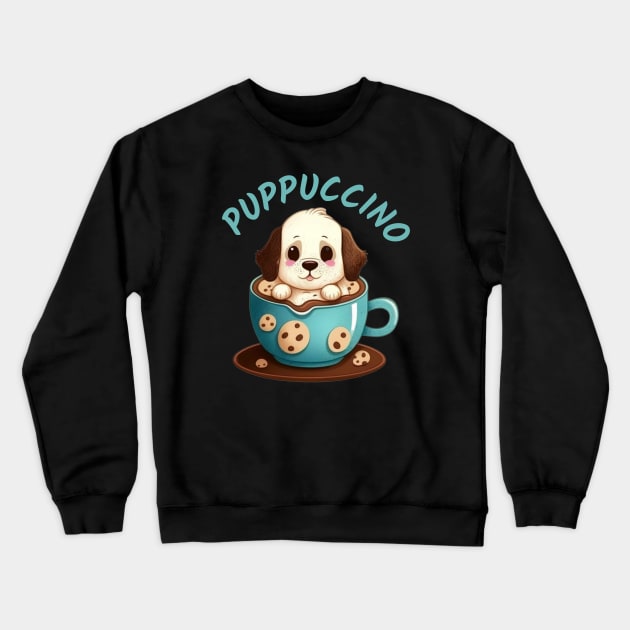 Corgi Puppuccino Crewneck Sweatshirt by WoodShop93